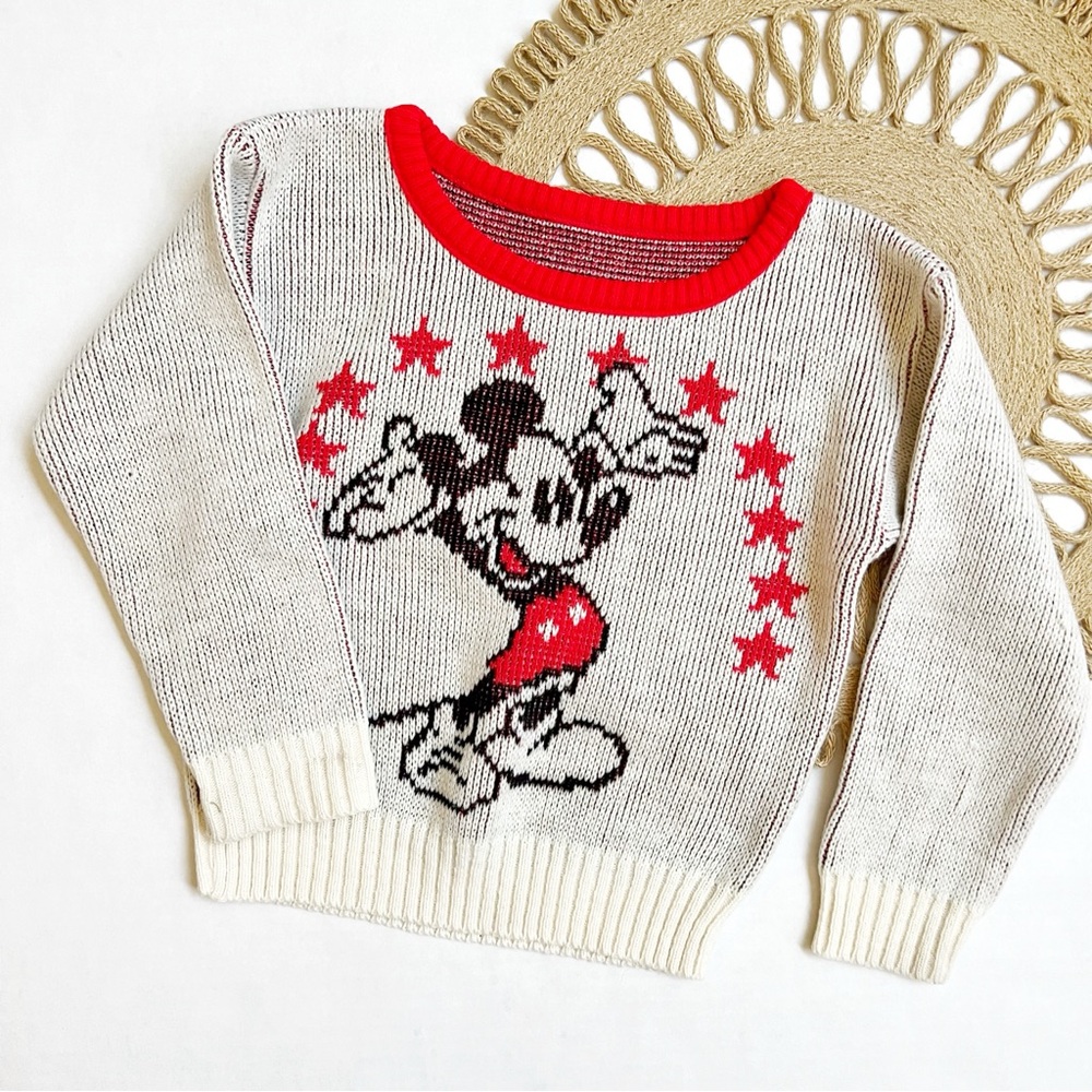 Vintage Mickey Mouse Knit Sweater